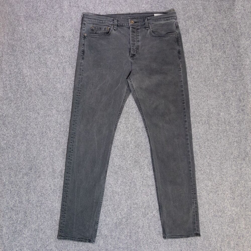 Rag & Bone Fit 2 Slim Jeans Men's 38x32 Black Charcoal Wash Stretch Denim Pants